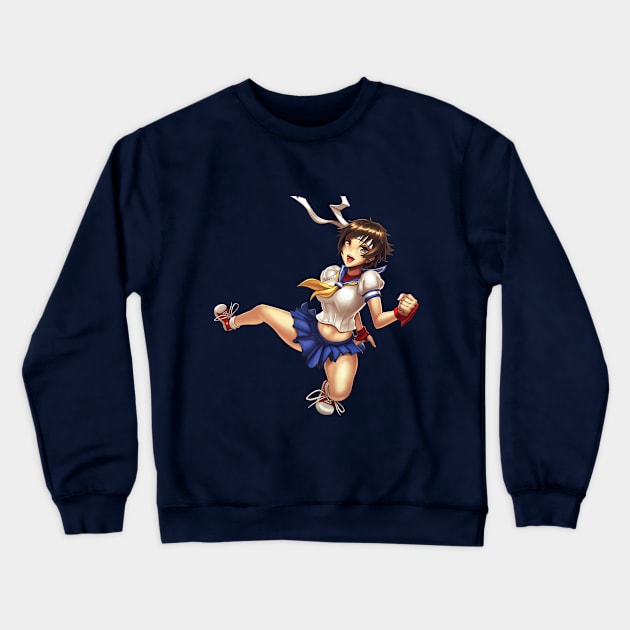 Sakura Kasugano Crewneck Sweatshirt by hybridmink